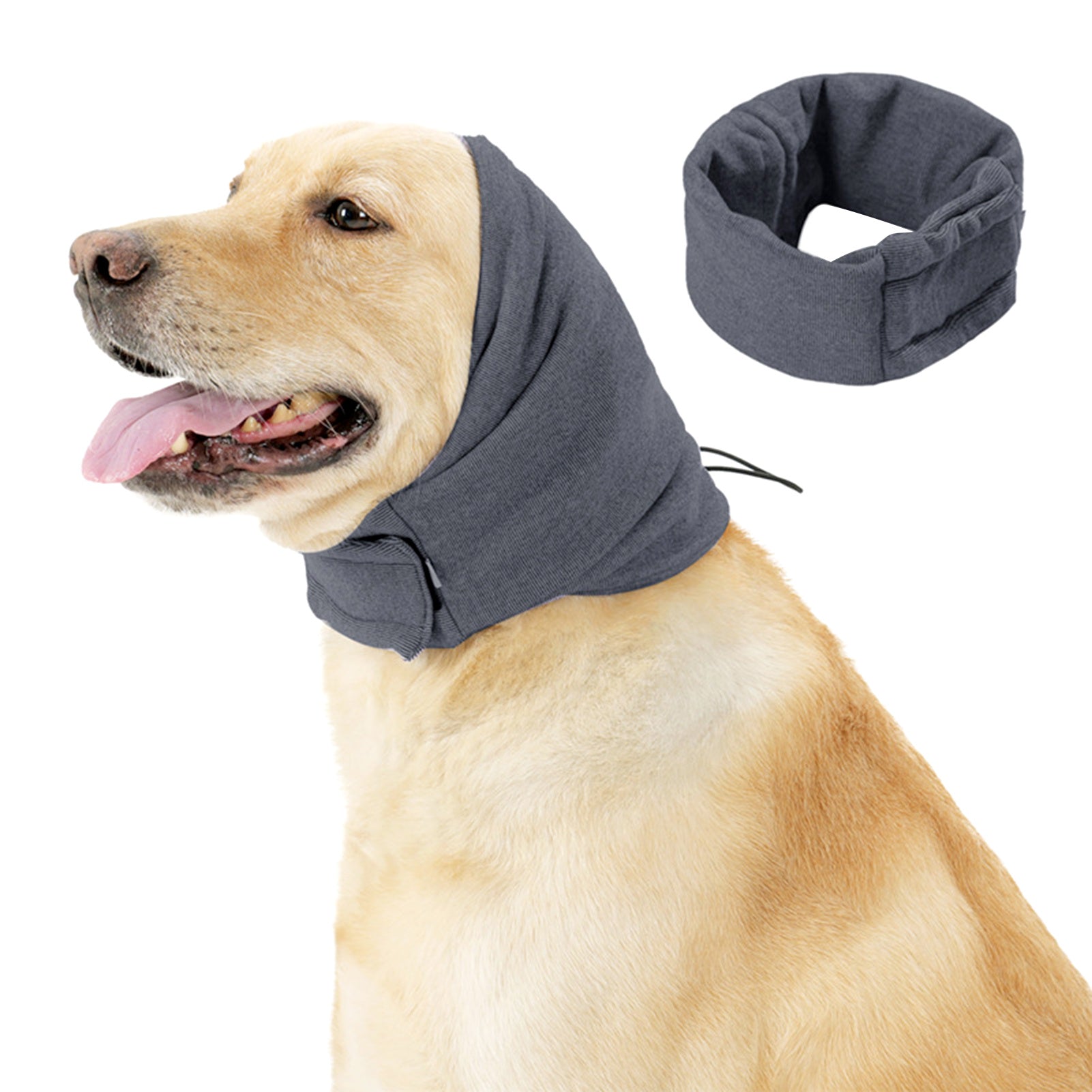 Noise Reduction Dog Hoodie Dog Head Warp Dog Calming Hoodie Hematoma Ear Wraps Head Cover Muffs For Anxiety Relief Pet Supplies