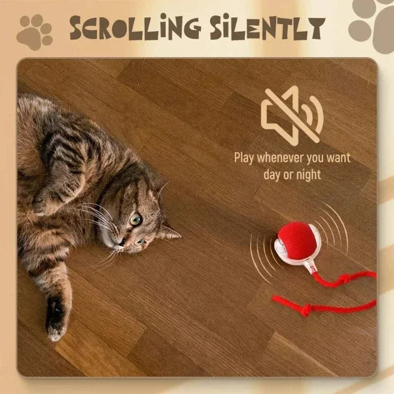 New Electric Dog Ball Toy For Cats Accessories Simulated Tail Cats Toys Interactive Things for Cats dog Pet Products Supplies