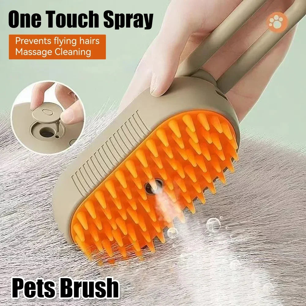 1pcs explosive pet comb Electric spray Massage comb for cats and dogs One-touch spray anti-flying massage Bath cat comb