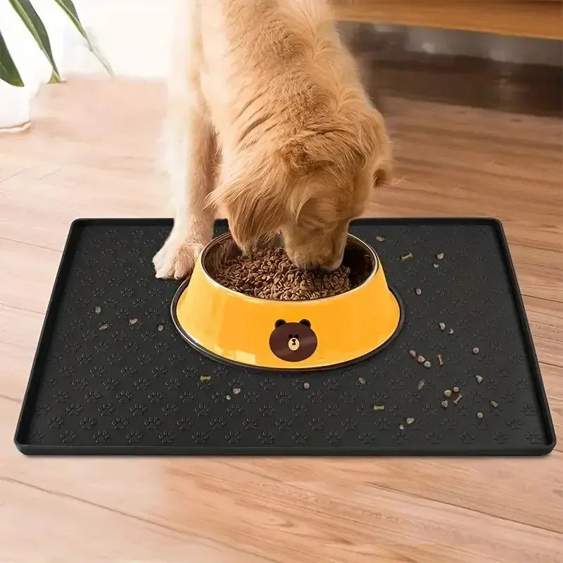 Pet Placemat Nonspill Easy to Clean Foldable Cat and Dog Feeding Mat