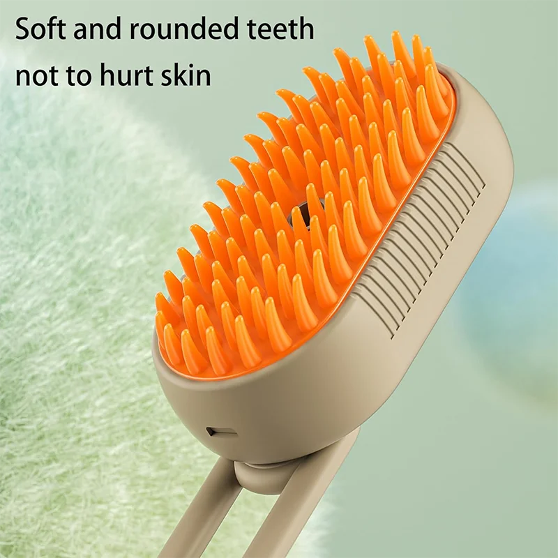 New Pet Spray Comb for Cats and Dogs Pet Electric Spray Hair Removal Comb One Key Spray Anti-Flying Massage Brush, Clean Massage