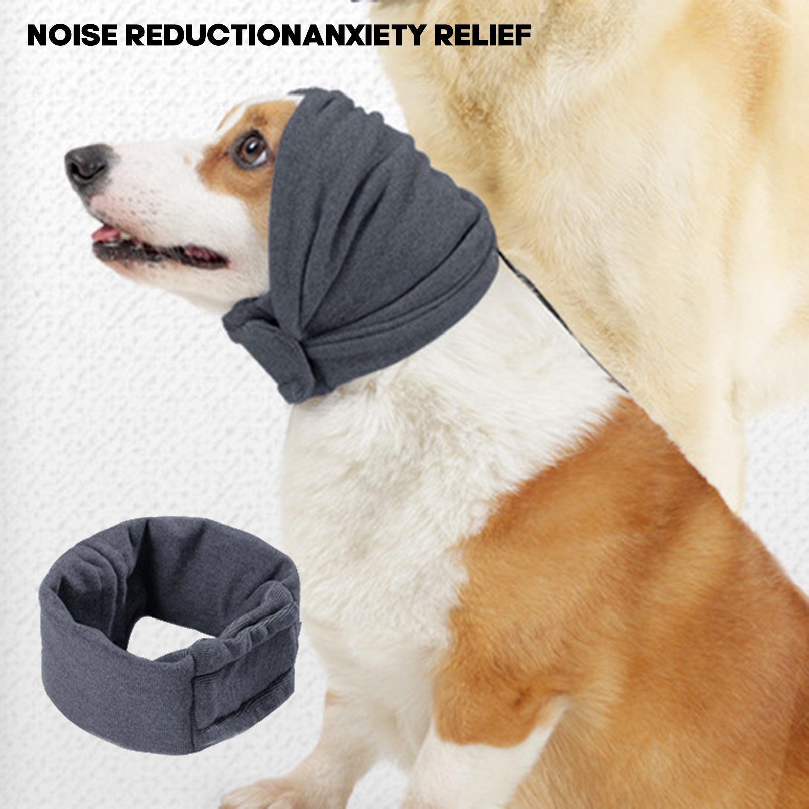 Noise Reduction Dog Hoodie Dog Head Warp Dog Calming Hoodie Hematoma Ear Wraps Head Cover Muffs For Anxiety Relief Pet Supplies